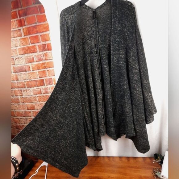 Lane Bryant Heathered Glitter Open Front Cardigan Sweater - Picture 3 of 8